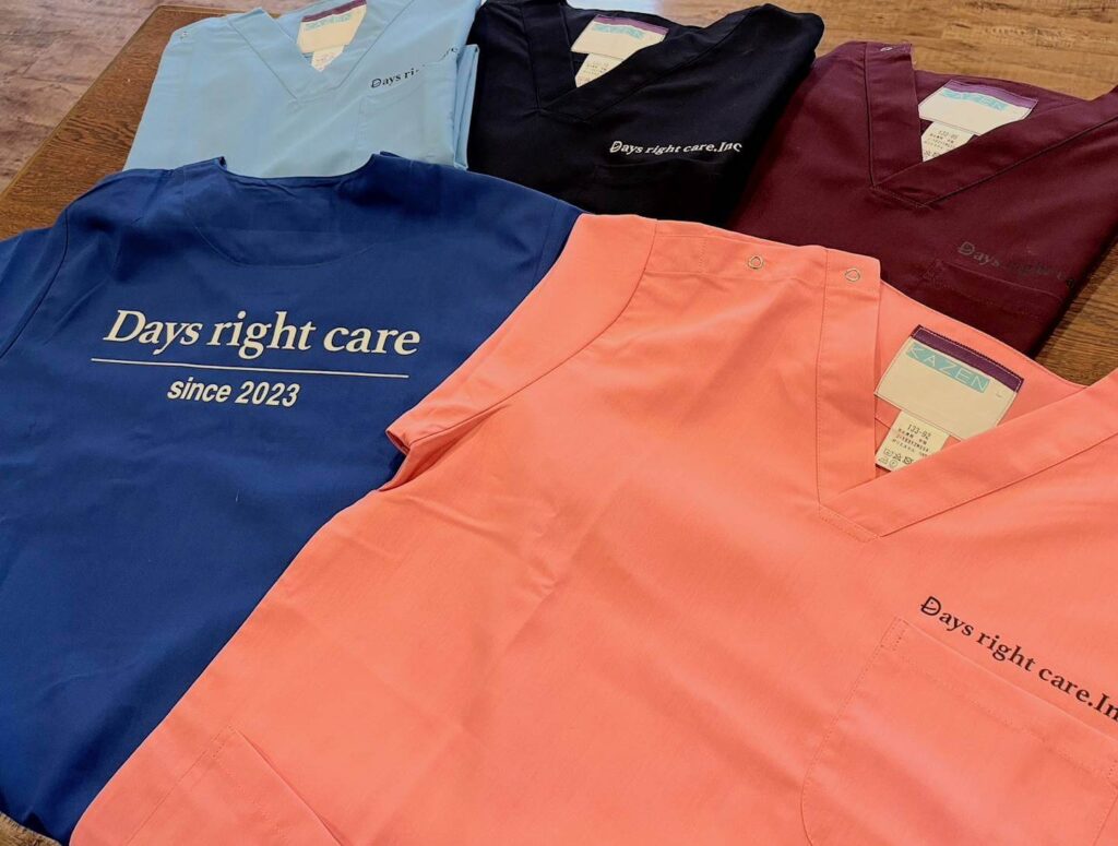 デイズ訪問看護リハビリステーションの制服（ユニフォーム）